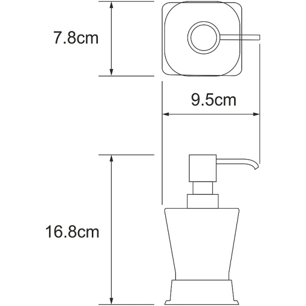 Дозатор WasserKRAFT Amper хром (K-5499)