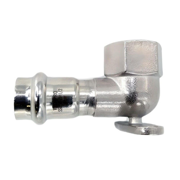 Водорозетка 15*1/2"В Vieir VER-PRO (нерж.сталь, пресс) (VPLC153) Водорозетка 15*1/2"В Vieir VER-PRO (нерж.сталь, пресс) (VPLC153)