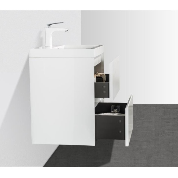 Тумба подвесная BelBagno Pietra Mini 50 см Bianco Lucido (Pietra Mini-500-2C-SO-BL)