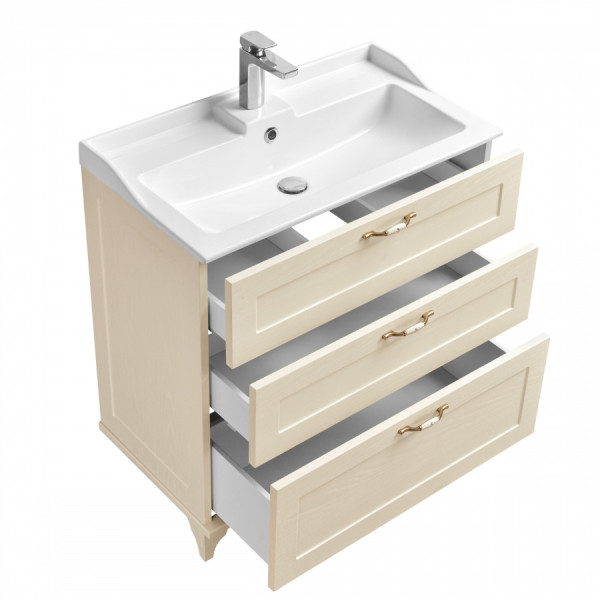 Тумба напольная Aquaton Леон 800x447x734 дуб бежевый (1.A187.8.01L.BPR.0)