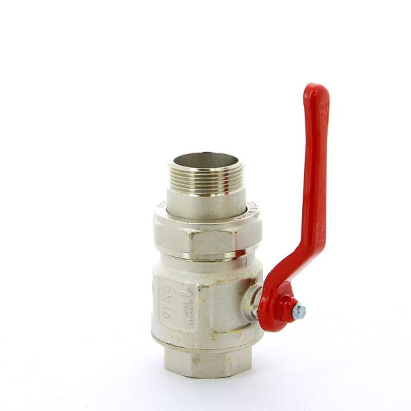 Кран Itap 1 1/2" шаровый со сгоном Ideal (красная бабочка) (0980112)