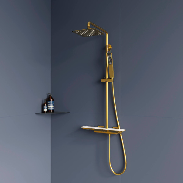 Душевая система RGW Shower Panels золотой Brush (51140134-06)