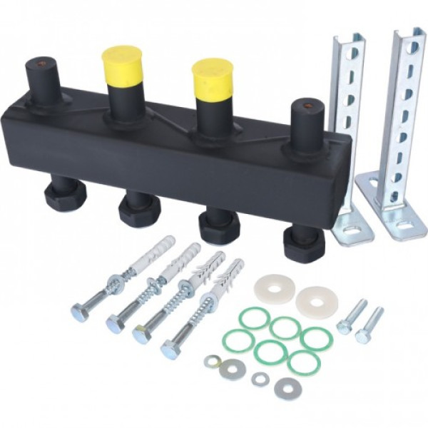 Коллектор распределительный DN 20 Stout на 2 отопительных контура (сталь, в теплоизоляции) SDG-0016-002502 Коллектор распределительный DN 20 Stout на 2 отопительных контура (сталь, в теплоизоляции) SDG-0016-002502