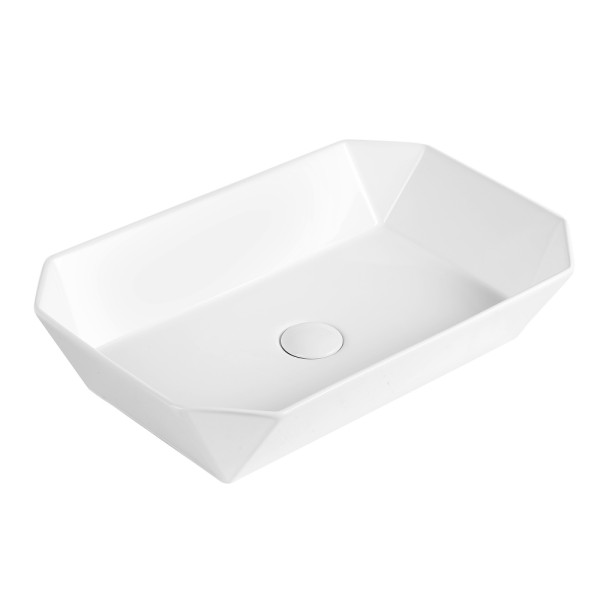 Раковина накладная Abber Rechteck 70x36x13 белая (AC2218)