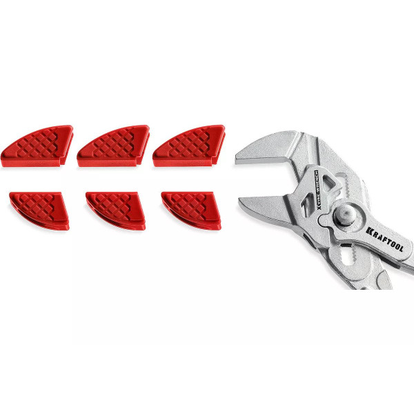 Накладки на губки для клещей Vise-Wrench 250 мм (сменные, защитные, набор из 3-х пар) Kraftool (22067-S3) Накладки на губки для клещей Vise-Wrench 250 мм (сменные, защитные, набор из 3-х пар) Kraftool (22067-S3)