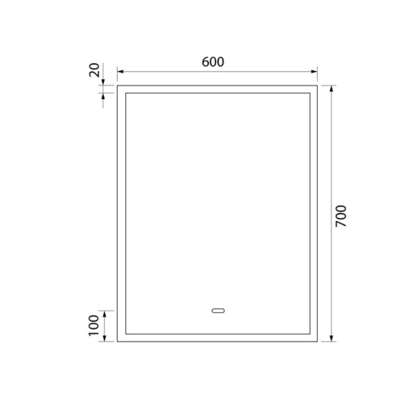 Зеркало с подсветкой Iddis Slide 60x70 (SLI6000i98)