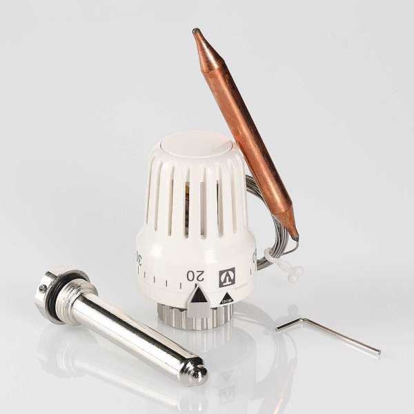 Головка термостатическая с выносным погружным датчиком Valtec (20-62 С, 2 м.) (VT.3011.0.0)