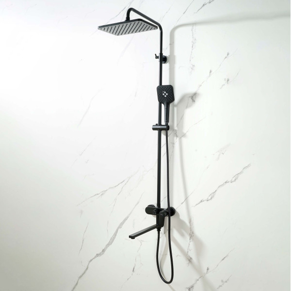 Душевая система Aquatek Ника черный матовый (AQ2840MB)