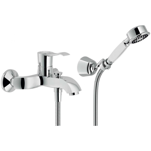 Смеситель для ванны и душа Nobili Sofi хром, с душевым набором (SI98110CR) Смеситель для ванны и душа Nobili Sofi хром, с душевым набором (SI98110CR)
