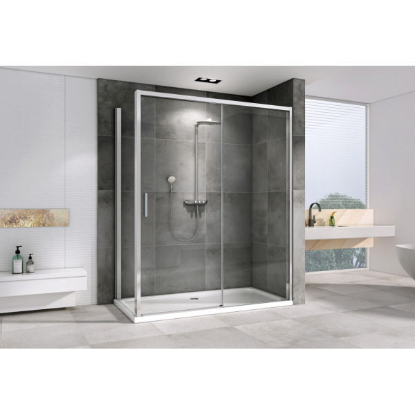 Душевой уголок Abber Komfort 100x100x200 стекло прозрачное, профиль хром (AG93130-S102) Душевой уголок Abber Komfort 100x100x200 стекло прозрачное, профиль хром (AG93130-S102)