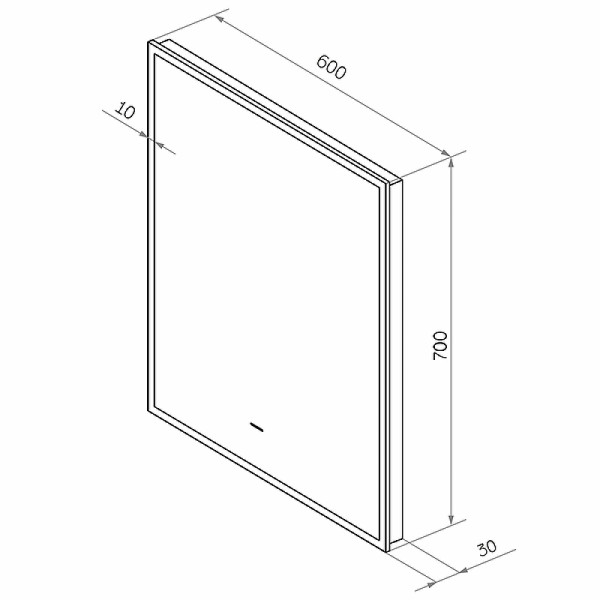 Зеркало с подсветкой Континент Amer Led 600х700 (ЗЛП1537) Зеркало с подсветкой Континент Amer Led 600х700 (ЗЛП1537)