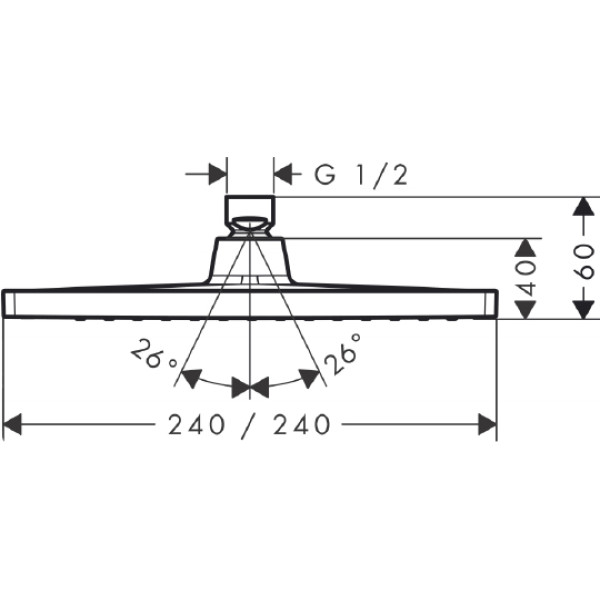 Душ верхний Hansgrohe Crometta E (26726000)