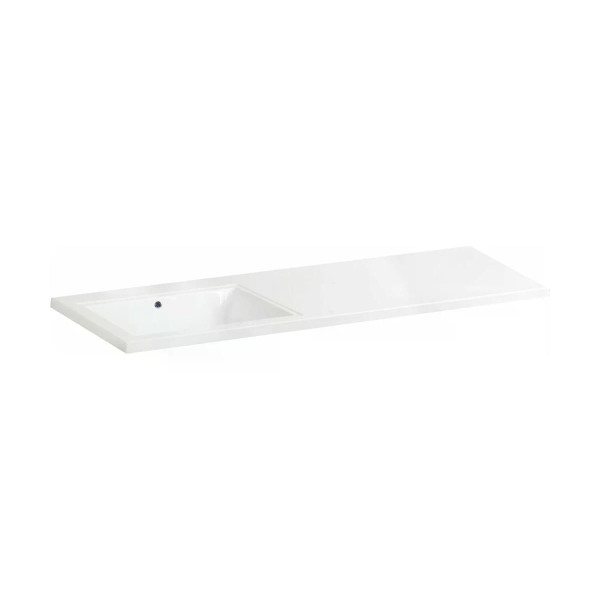 Раковина над стиральной машиной BelBagno 120,2x48,6 левосторонняя белая (BB1200/480-LV-MR-L)