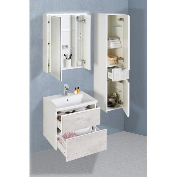 Шкаф зеркальный Roca Ronda 600x145x780 белый матовый, бетон (Z.RU93.0.300.7) Шкаф зеркальный Roca Ronda 600x145x780 белый матовый, бетон (Z.RU93.0.300.7)