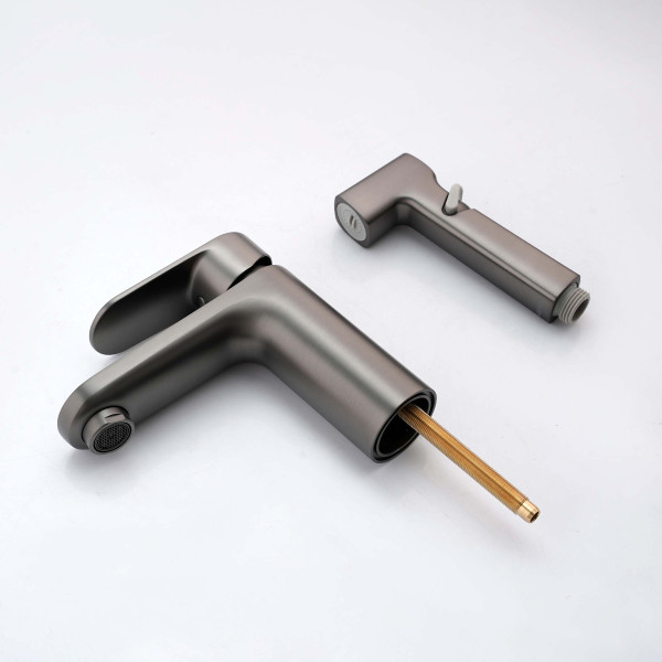 Смеситель для раковины Aquatek Ника оружейная сталь (AQ1812BGM) Смеситель для раковины Aquatek Ника оружейная сталь (AQ1812BGM)