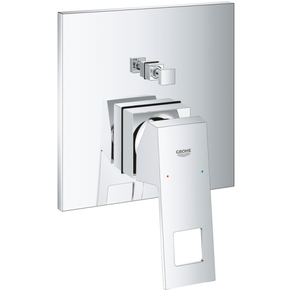 Смеситель для ванны и душа Grohe Eurocube внешняя часть хром (24062000)