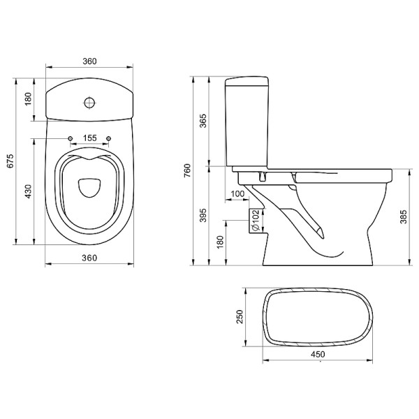 Унитаз-компакт Santek Алькор rimless арматура стандарт: 2-реж. с сиденьем с soft close белый (1WH501835) Унитаз-компакт Santek Алькор rimless арматура стандарт: 2-реж. с сиденьем с soft close белый (1WH501835)