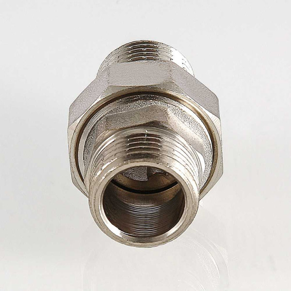 Сгон прямой 1 1/2" НН Valtec (никель) (VTr.728.N.0008)