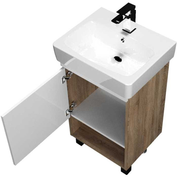 Тумба подвесная 1Marka Tera 500*430*850 дуб Сонома (У76064) Тумба подвесная 1Marka Tera 500*430*850 дуб Сонома (У76064)