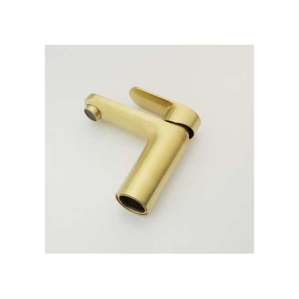 Смеситель для раковины Aquatek Ника золото шлифованное (AQ1810BG)