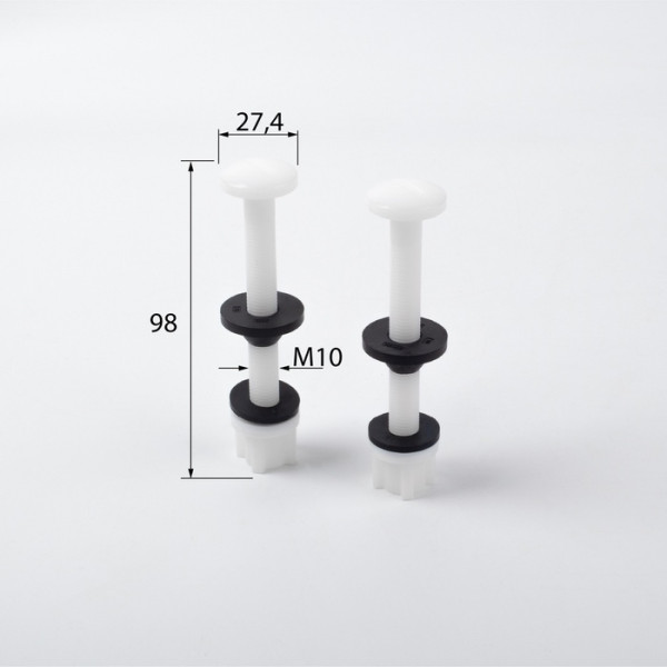Комплект крепления бачка к унитазу Iddis пластик, 2 шт, M10x98 (907M10982SK)