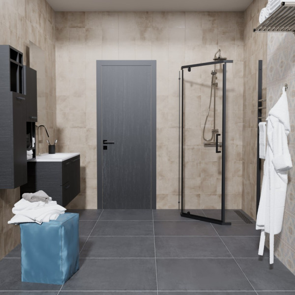 Душевой уголок Triton Дека 100x100 стекло прозрачное, профиль черный (DK354) Душевой уголок Triton Дека 100x100 стекло прозрачное, профиль черный (DK354)