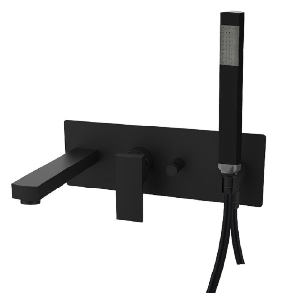 Смеситель для ванны и душа Paffoni Elle с внутренней частью, черный (EL001NO) Смеситель для ванны и душа Paffoni Elle с внутренней частью, черный (EL001NO)