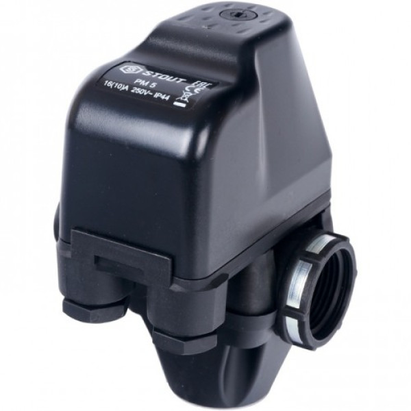 Реле давления Stout PM5-3W со встроенным манометром, 1-5 бар SCS-0001-000053