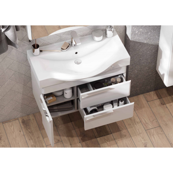 Тумба подвесная Aquaton Беверли 760x357x455 белый (1.A235.5.01B.V01.0)