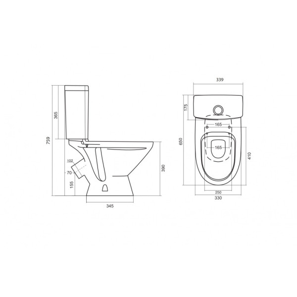 Унитаз-компакт Santek Лига арматура эконом: 2-реж., с сиденьем полипропилен белый (1WH302197) Унитаз-компакт Santek Лига арматура эконом: 2-реж., с сиденьем полипропилен белый (1WH302197)