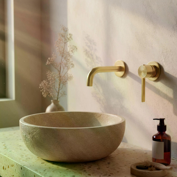 Смеситель для раковины Rea Foster золото матовое (REA-B6443) Смеситель для раковины Rea Foster золото матовое (REA-B6443)