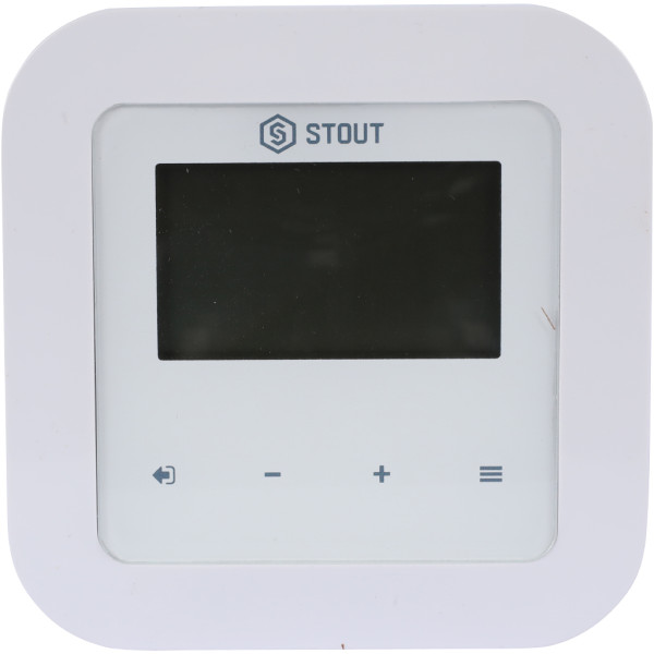 Терморегулятор Stout gроводной комнатный RI-1 с RS-связью (STE-0101-001007) Терморегулятор Stout gроводной комнатный RI-1 с RS-связью (STE-0101-001007)