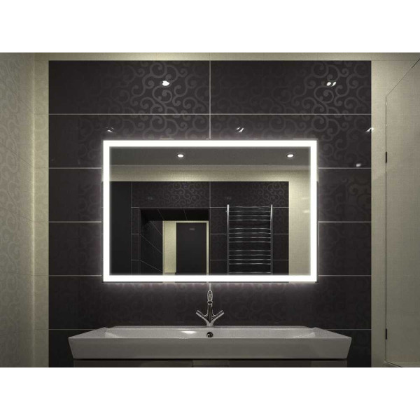 Зеркало Континент Mercury 120х70 с LED подсветкой и сенсорным выключателем Зеркало Континент Mercury 120х70 с LED подсветкой и сенсорным выключателем