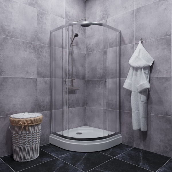 Душевое ограждение Triton Альфа 80x80 стекло прозрачное, профиль хром (DK313)