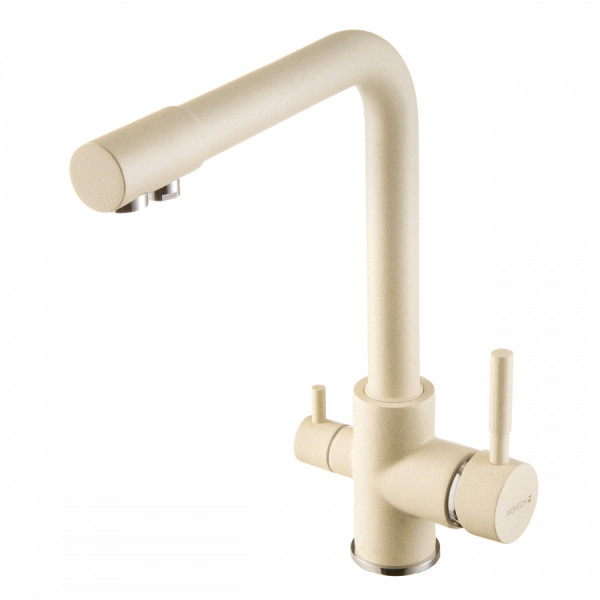 Смеситель для кухни Aquaton Руан с краном для питевой воды бежевый (1.AX00.4.FCX.X29.0) Смеситель для кухни Aquaton Руан с краном для питевой воды бежевый (1.AX00.4.FCX.X29.0)