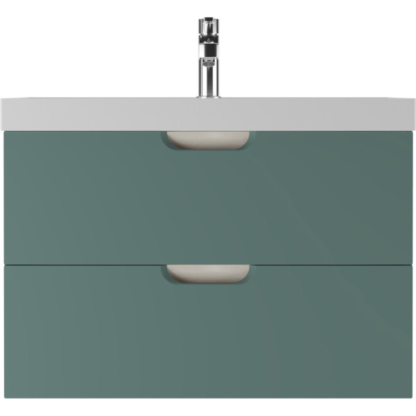 Тумба подвесная под умывальник Classica 80 Dune Олива В2 Домино (DD2506T)