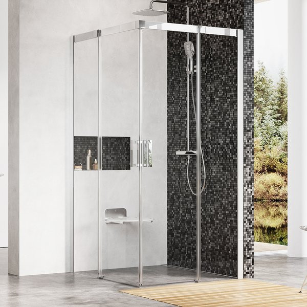 Душевой уголок Ravak Matrix 90x90x195 стекло прозрачное, профиль хром (1WV77C0Z1) Душевой уголок Ravak Matrix 90x90x195 стекло прозрачное, профиль хром (1WV77C0Z1)