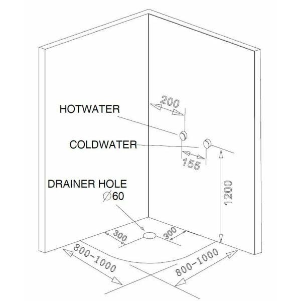 Душевая кабина Loranto Sunway 90x90 стекло матовое, профиль хром (CS-6690 F, 90*90*215)