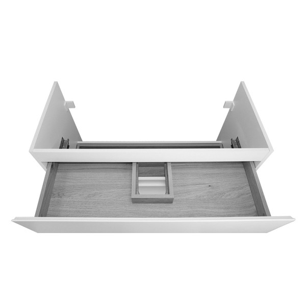 Тумба подвесная Azario с раковиной Ника 100 с раковиной Monte 100 (CS00089923)