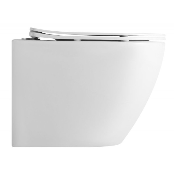 Унитаз подвесной Triton Verso с сиденьем микролифт, белый (VO-1832)