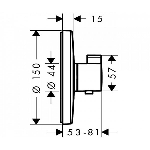 Смеситель термостатический для душа Hansgrohe Ecostat S (15755000)