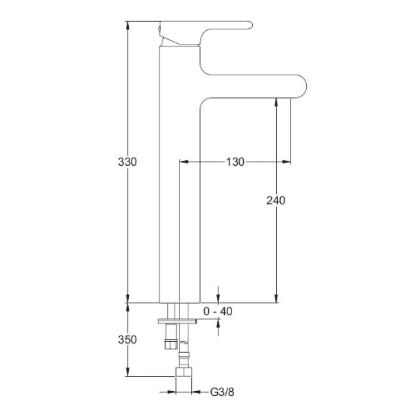 Смеситель для раковины Jacob Delafon Singulier (E10861-CP) Смеситель для раковины Jacob Delafon Singulier (E10861-CP)