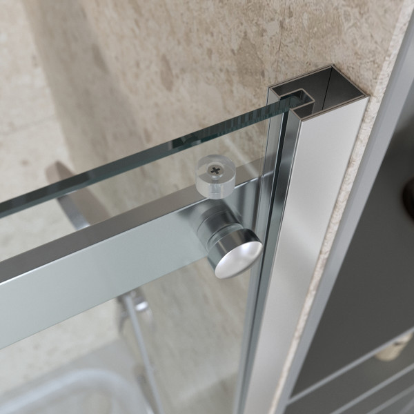 Душевой уголок BelBagno Marino 90x90x195 стекло прозрачное, профиль хром глянцевый (MARINO-2-A-2-90-C-CR)