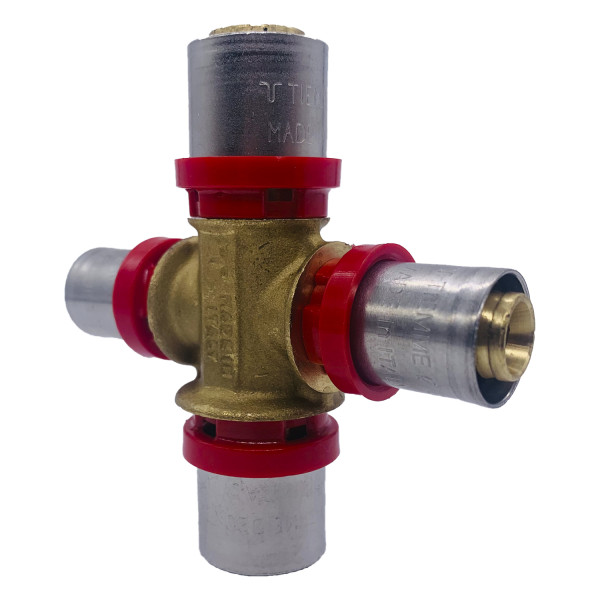 Крестовина Tiemme 20х16х20х16 латунь (пресс) (1650307 / 1687G20162016CZ) Крестовина Tiemme 20х16х20х16 латунь (пресс) (1650307 / 1687G20162016CZ)