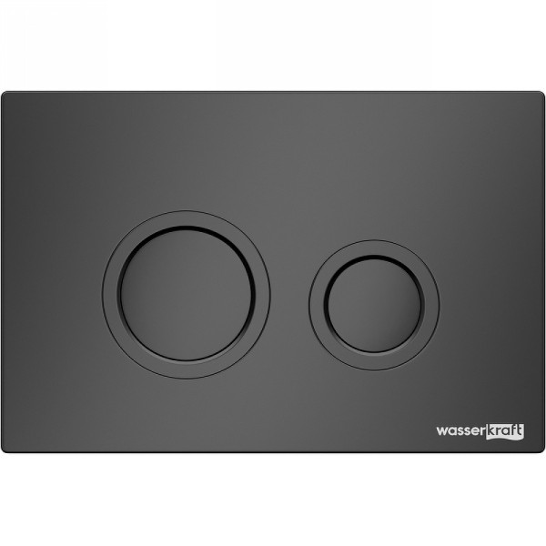 Инсталляция для подвесного унитаза WasserKRAFT Aller с клавишей (10TLT.010.ME.MB01) черная матовая