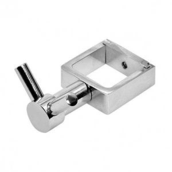 Вешалка крючок с разъемным кольцом для полотенцесушителя INDIGO с квадратным коллектором 30 мм