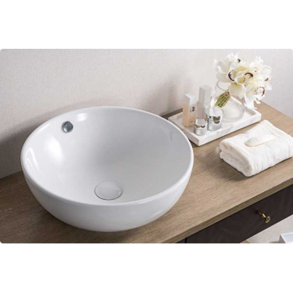 Раковина накладная Iddis 43x43 белая (BB1077)