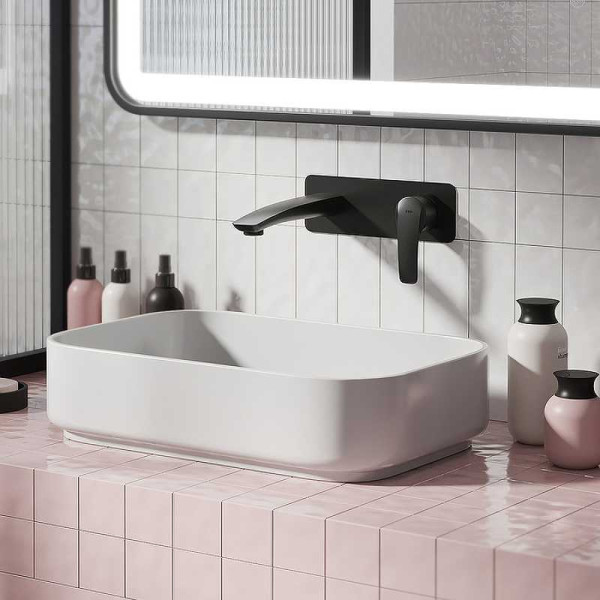 Смеситель для раковины Iddis Ray черный матовый (RAYBL00i65) Смеситель для раковины Iddis Ray черный матовый (RAYBL00i65)