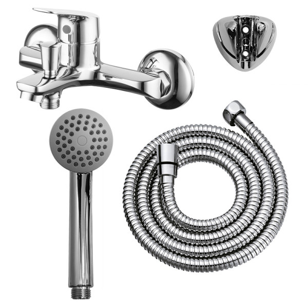 Смеситель для ванны и душа Azario с ручным душем хром (AZ-HU245906)