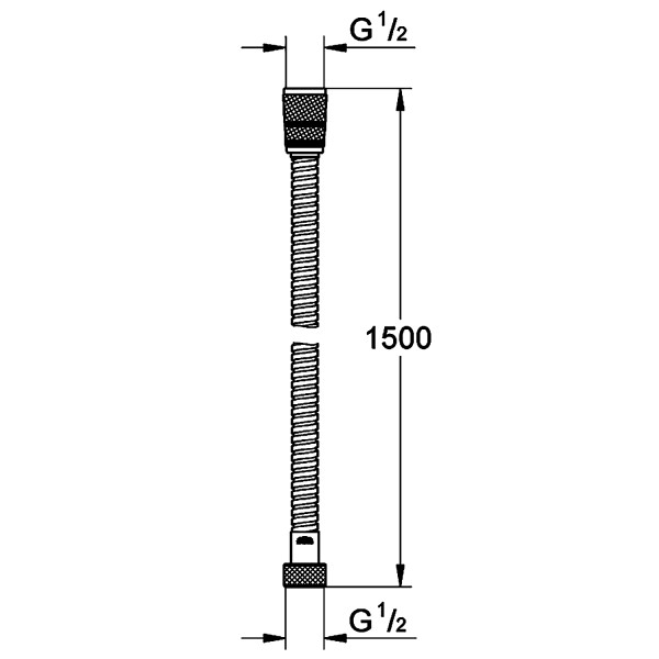 Шланг для душа Grohe Rotaflex 150 см (хром)